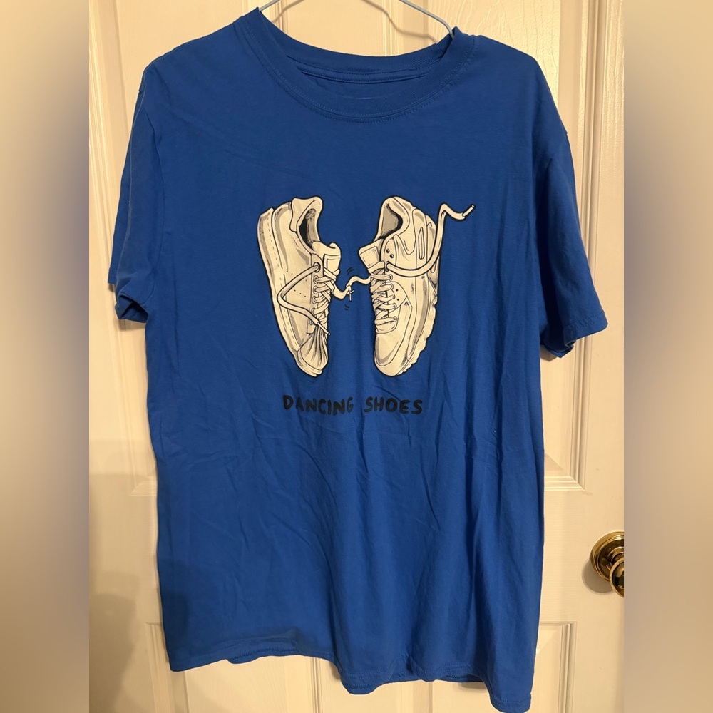 Etsy “Dancing Shoes” Graphic T-shirt in Blue, size men’s large